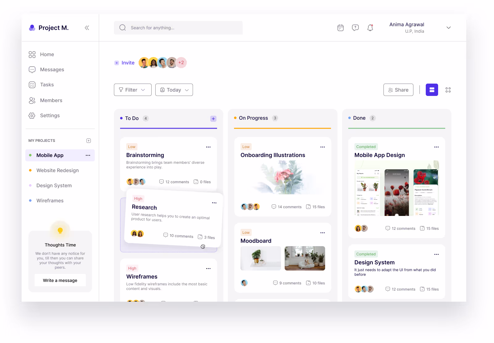 Prototip de management de proiect Bubble.io